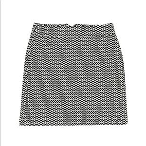 Loft Herringbone Shift Skirt